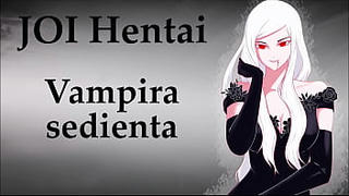 JOI hentai Can you keep up with the vampire?