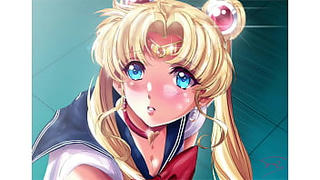 [Hentai] Sailor Moon gets a huge load of cum on her face