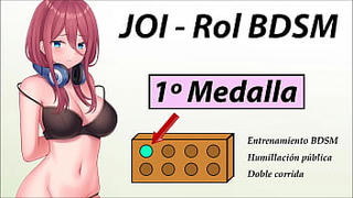 JOI Adventure Role Hentai - First BDSM medal - In Spanish