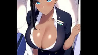 Flight Attendant ai hentai compilation