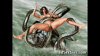 Evil Creatures vs 3D Babes!